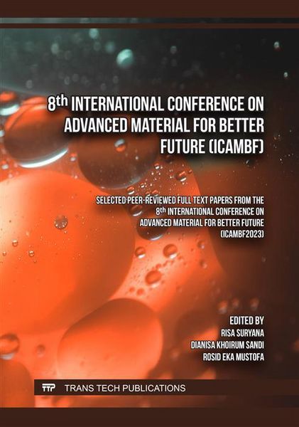Produktbild: 8th International Conference on Advanced Material for Better Future (ICAMBF)