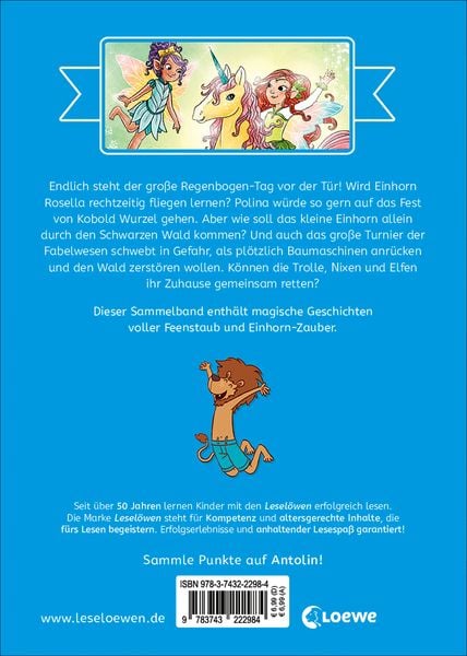 Produktbild: Die sch&ouml;nsten Lesel&ouml;wen-Geschichten zum ersten Selberlesen - Elfen, Feen und Einh&ouml;rner