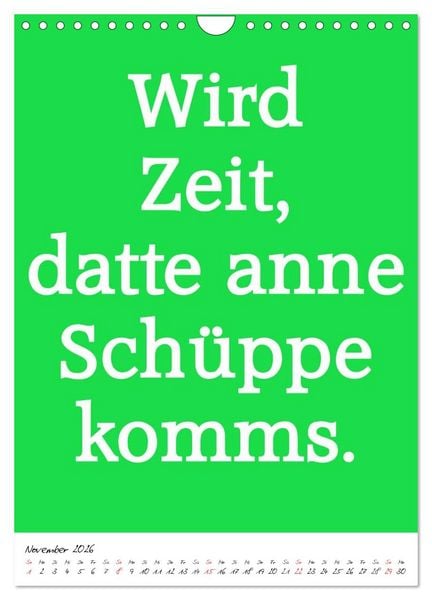 Produktbild: Spr&uuml;che aus&acute;m Pott (Wandkalender 2026 DIN A4 hoch), CALVENDO Monatskalender
