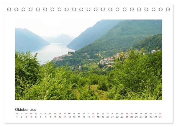 Produktbild: Valsolda. Malerische D&ouml;rfer am Luganer See (Tischkalender 2026 DIN A5 quer), CALVENDO Monatskalender