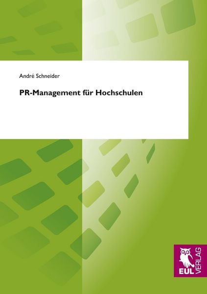 Produktbild: PR-Management f&uuml;r Hochschulen