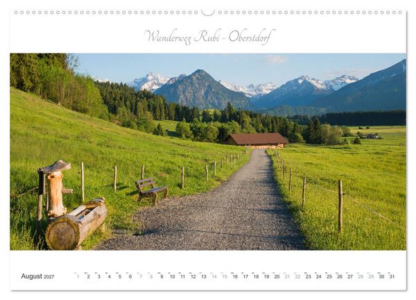 Produktbild: Wanderlust Oberstdorf (hochwertiger Premium Wandkalender 2027 DIN A2 quer), Kunstdruck in Hochglanz