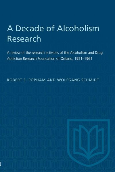 Produktbild: A Decade of Alcoholism Research