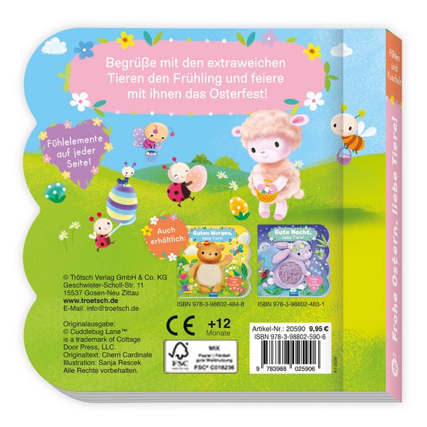 Produktbild: TR&Ouml;TSCH - F&uuml;hlbuch Frohe Ostern liebe Tiere F&uuml;hlen und Kuscheln