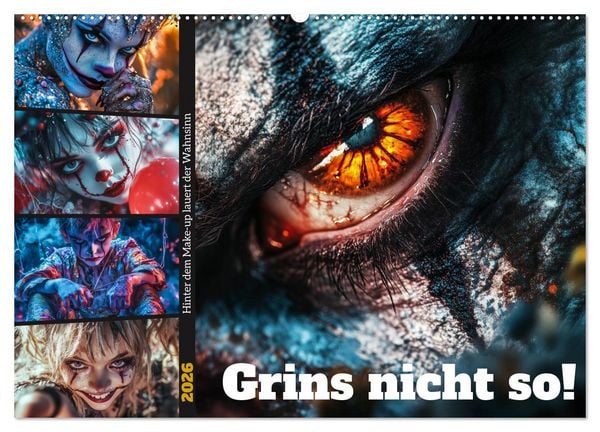 Grins nicht so ! (Wandkalender 2026 DIN A2 quer), CALVENDO Monatskalender