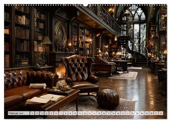 Produktbild: Geheime Bibliotheken der alten Welt (Wandkalender 2027 DIN A2 quer), CALVENDO Monatskalender