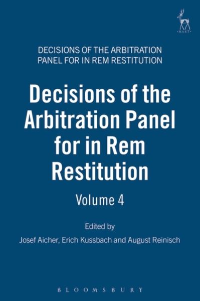 Produktbild: Decisions of the Arbitration Panel for in Rem Restitution: Volume 4