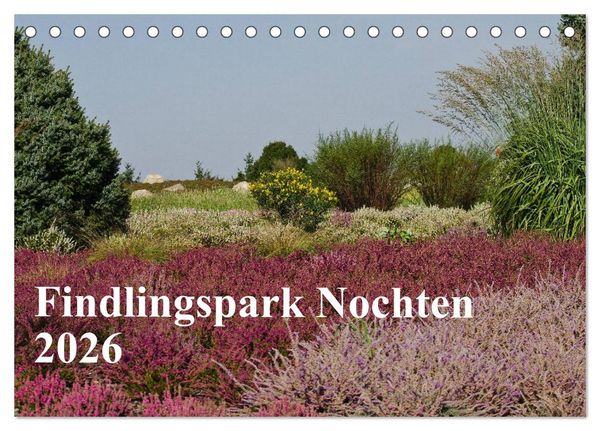 Findlingspark Nochten 2026 (Tischkalender 2026 DIN A5 quer), CALVENDO Monatskalender