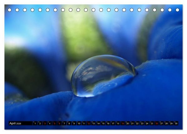 Produktbild: Wassertropfen - Diamanten des Lebens (Tischkalender 2026 DIN A5 quer), CALVENDO Monatskalender