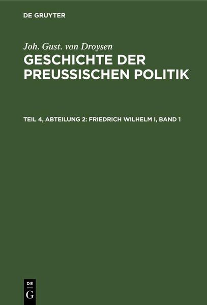 Produktbild: Friedrich Wilhelm I, Band 1