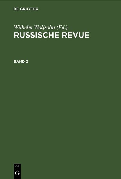 Produktbild: Russische Revue. Band 2