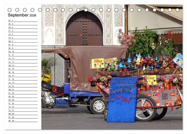 Produktbild: Marokko in Farbe (Tischkalender 2026 DIN A5 quer), CALVENDO Monatskalender