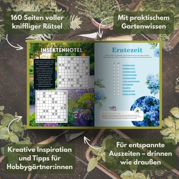 Produktbild: Das Garten-R&auml;tselbuch 2 &ndash; Mit Profi-Tipps von &bdquo;Wir sind Garten&ldquo;