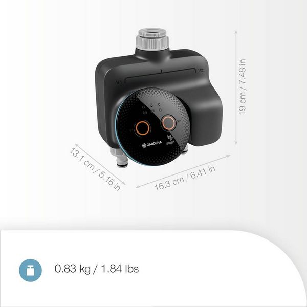 Produktbild: GARDENA 19034-20smart Dual Water Control Bew&auml;sserungssteuerung