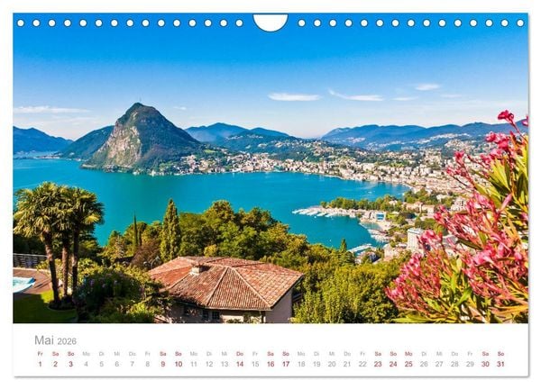 Produktbild: TRAUMZIELE DER SCHWEIZ Impressionen (Wandkalender 2026 DIN A4 quer), CALVENDO Monatskalender