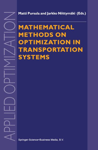 Produktbild: Mathematical Methods on Optimization in Transportation Systems