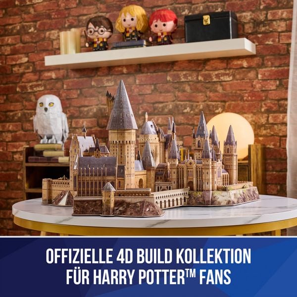 Produktbild: 4D Build - Harry Potter, Hogwarts Castle, 3D-Puzzle des magischen Harry Potter-Schlosses aus hochwertigem Karton, 209 Teile, ab 12 Jahren