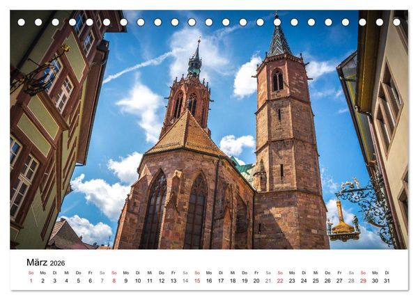Produktbild: Villingen-Schwenningen - Impressionen einer Stadt (Tischkalender 2026 DIN A5 quer), CALVENDO Monatskalender