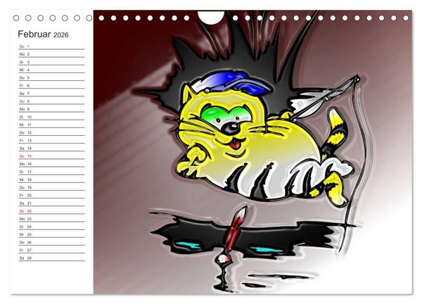 Produktbild: Alles f&uuml;r die Katz! Lustiger Katzen-Planer (Wandkalender 2026 DIN A4 quer), CALVENDO Monatskalender