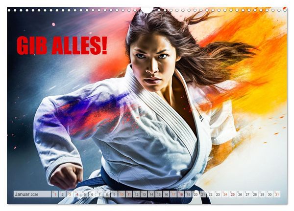 Produktbild: Judo und Motivation (Wandkalender 2026 DIN A3 quer), CALVENDO Monatskalender
