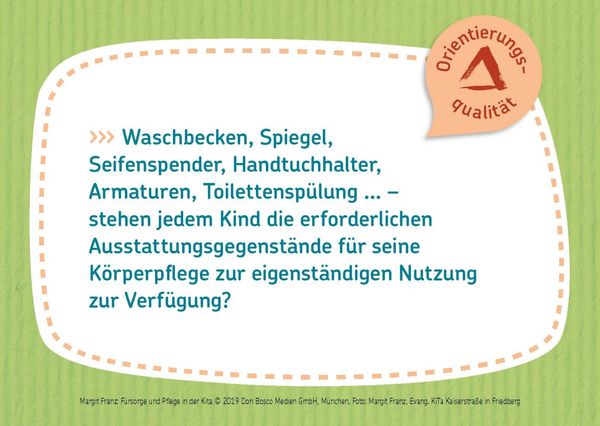 Produktbild: F&uuml;rsorge und Pflege in der Kita