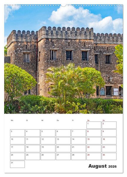 Produktbild: Sansibar - K&uuml;stenstadt mit Charme (hochwertiger Premium Wandkalender 2026 DIN A2 hoch), Kunstdruck in Hochglanz