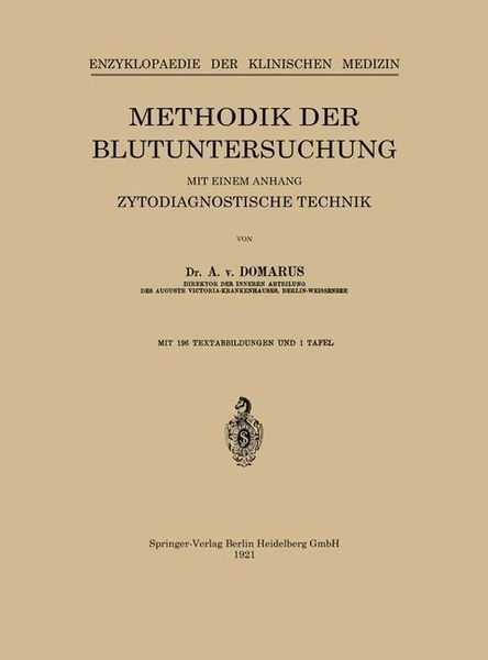 Produktbild: Methodik der Blutuntersuchung