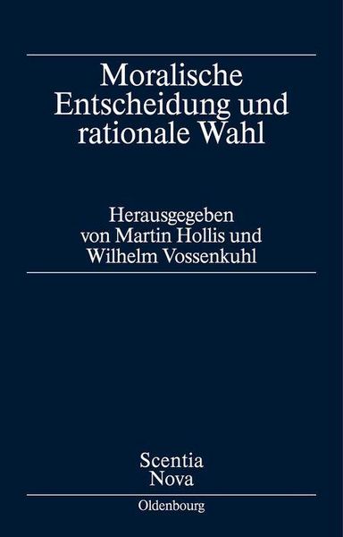 Produktbild: Moralische Entscheidung und rationale Wahl