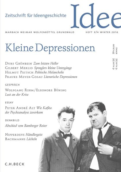 Produktbild: Zeitschrift f&uuml;r Ideengeschichte Heft X/4 Winter 2016
