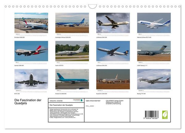 Produktbild: Die Faszination der Quadjets (Wandkalender 2027 DIN A3 quer), CALVENDO Monatskalender