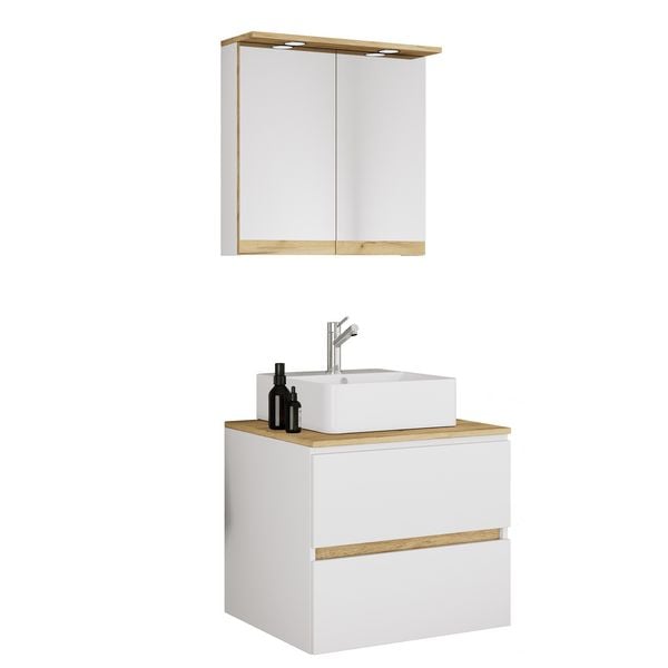 Produktbild: 3 tlg. Badm&ouml;bel-Set mit Waschbecken Cosila-A 61 cm