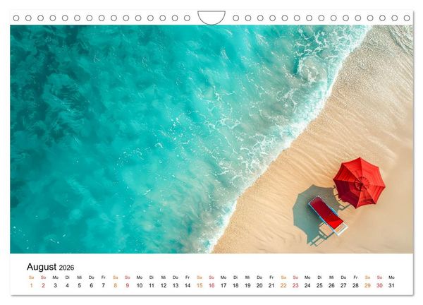 Produktbild: Mein Strand - ein Traum (Wandkalender 2026 DIN A4 quer), CALVENDO Monatskalender