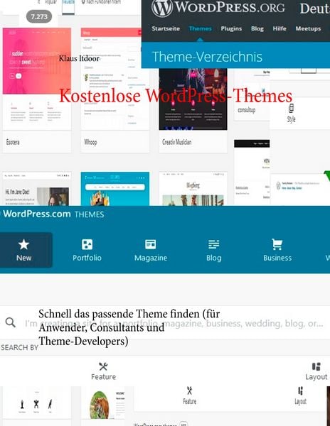 Produktbild: Kostenlose WordPress-Themes