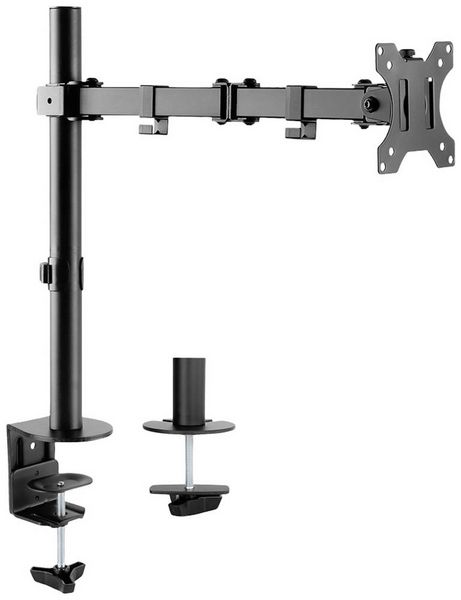 Produktbild: Neomounts FPMA-D550BLACK Monitor-Tischhalterung 1 Display(s) 25,4 cm (10") - 81,3 cm (32") Schwarz Schwenkbar, Rotierbar, Neigbar, H&ouml;henverstellbar