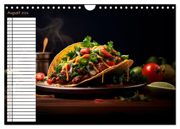 Produktbild: Fastfood &Auml;sthetik (Wandkalender 2026 DIN A4 quer), CALVENDO Monatskalender