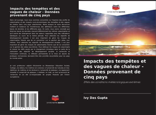 Produktbild: Impacts des temp&ecirc;tes et des vagues de chaleur - Donn&eacute;es provenant de cinq pays