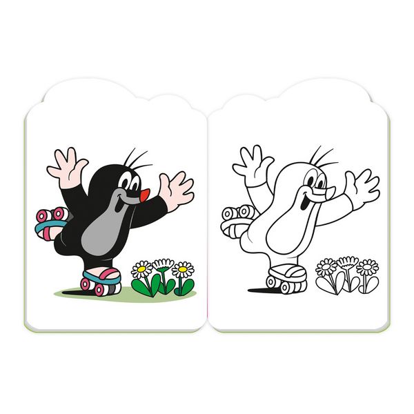 Produktbild: TR&Ouml;TSCH - Der kleine Maulwurf Mini-Malbuch mit Glitzerstickern Malbuch mit Stickern | Ab 3 Jahren