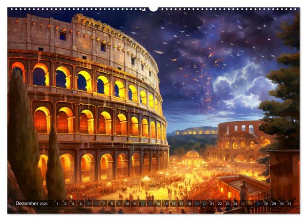 Produktbild: R&ouml;misches Leben - Antikes Stadtleben im R&ouml;mischen Imperium (Wandkalender 2026 DIN A2 quer), CALVENDO Monatskalender