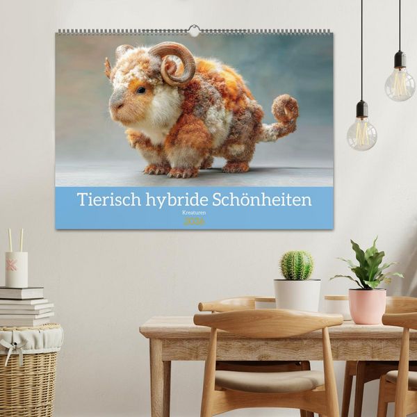Produktbild: Tierisch hybride Sch&ouml;nheiten - Kreaturen (Wandkalender 2026 DIN A2 quer), CALVENDO Monatskalender