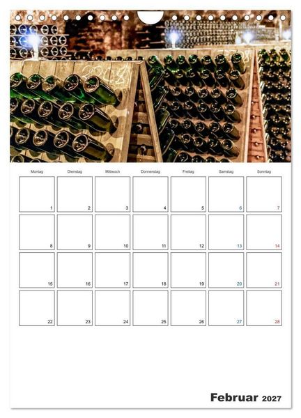 Produktbild: Rheingau Terminplaner (Wandkalender 2027 DIN A4 hoch), CALVENDO Monatskalender
