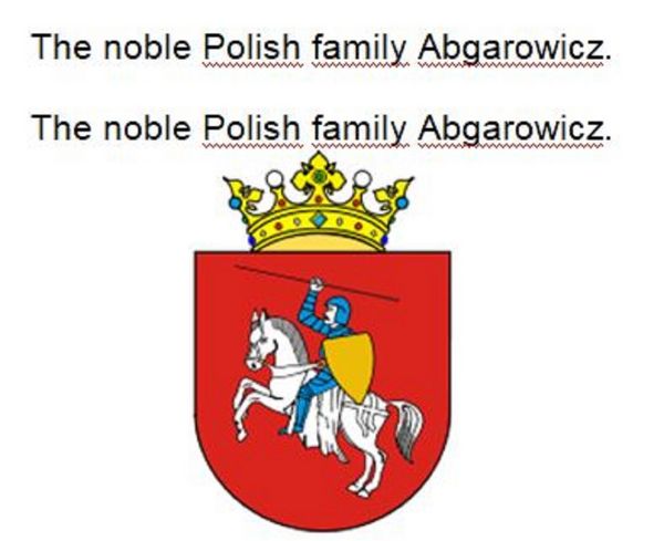 Produktbild: The noble Polish family Abgarowicz. Die adlige polnische Familie Abgarowicz.