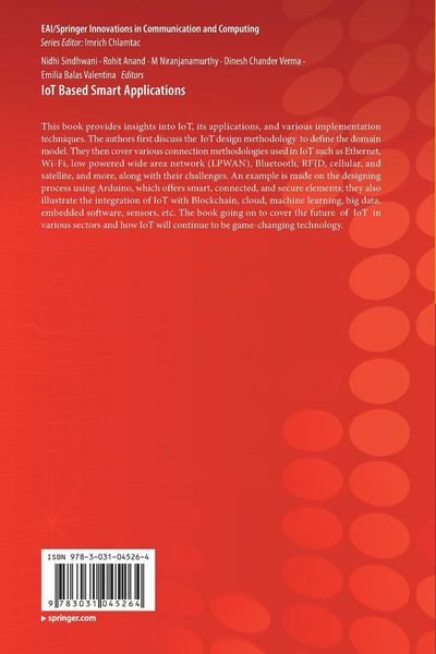 Produktbild: IoT Based Smart Applications