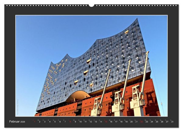 Produktbild: Die Elbphilharmonie Hamburg (Wandkalender 2026 DIN A2 quer), CALVENDO Monatskalender