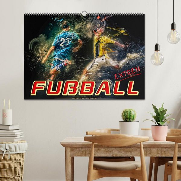 Produktbild: Fu&szlig;ball - extrem (Wandkalender 2026 DIN A2 quer), CALVENDO Monatskalender