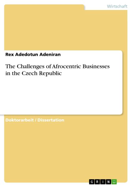 Produktbild: The Challenges of Afrocentric Businesses in the Czech Republic