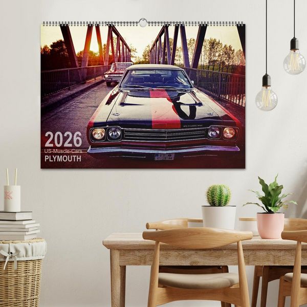 Produktbild: US-Muscle-Cars - Plymouth (Wandkalender 2026 DIN A2 quer), CALVENDO Monatskalender