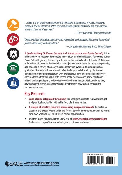 Produktbild: A Guide to Study Skills and Careers in Criminal Justice and Public Security