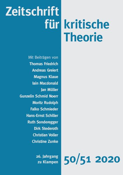 Produktbild: Zeitschrift f&uuml;r kritische Theorie, Heft 50/51