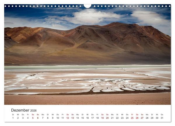 Produktbild: Die Farben der Anden - Argentinien und Chile (Wandkalender 2026 DIN A3 quer), CALVENDO Monatskalender