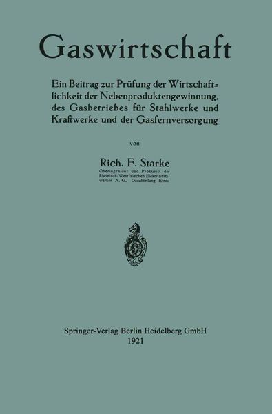 Produktbild: Gaswirtschaft